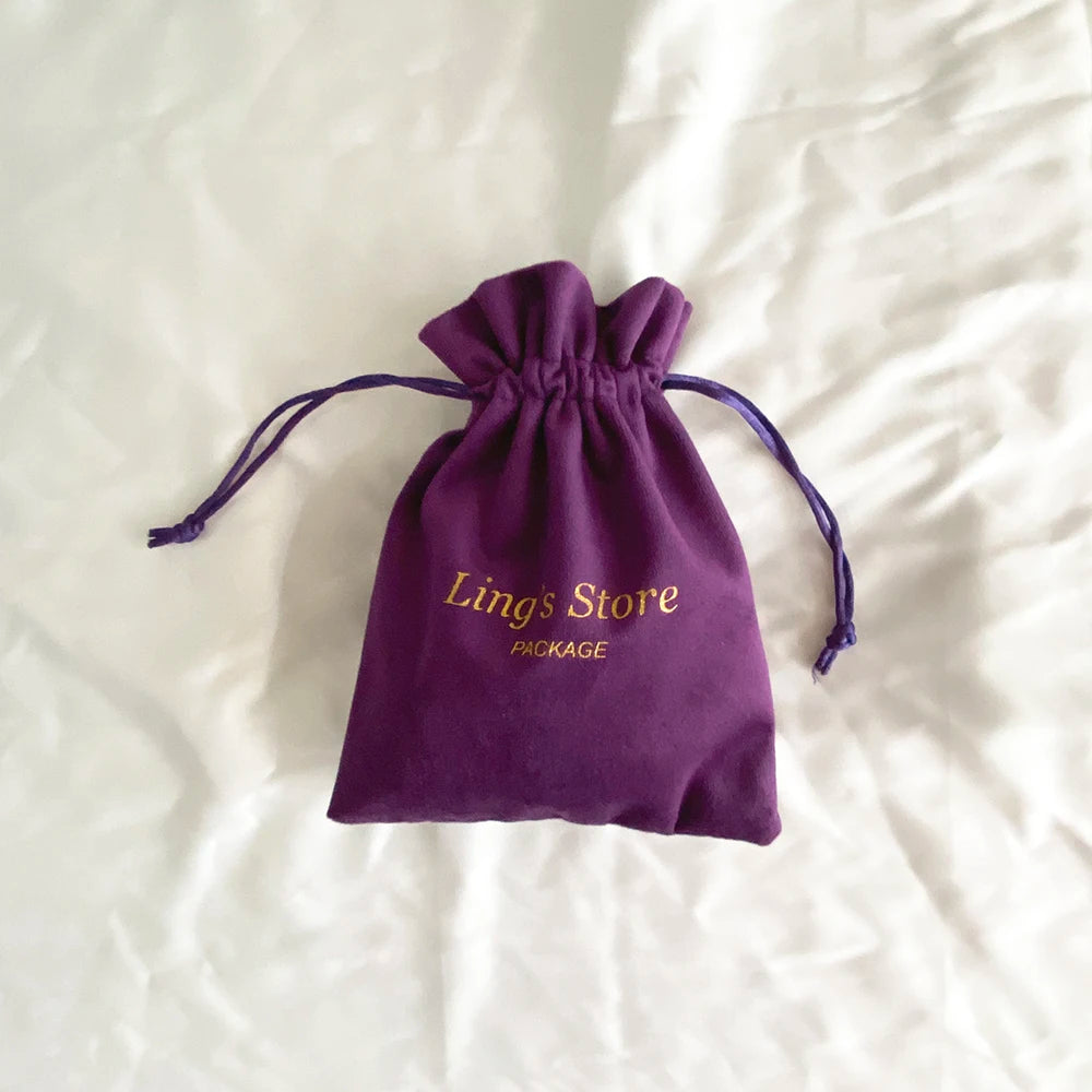 100Pcs Soft Jewelry Drawstring Velvet Bag Rings Earri | Faeva London
