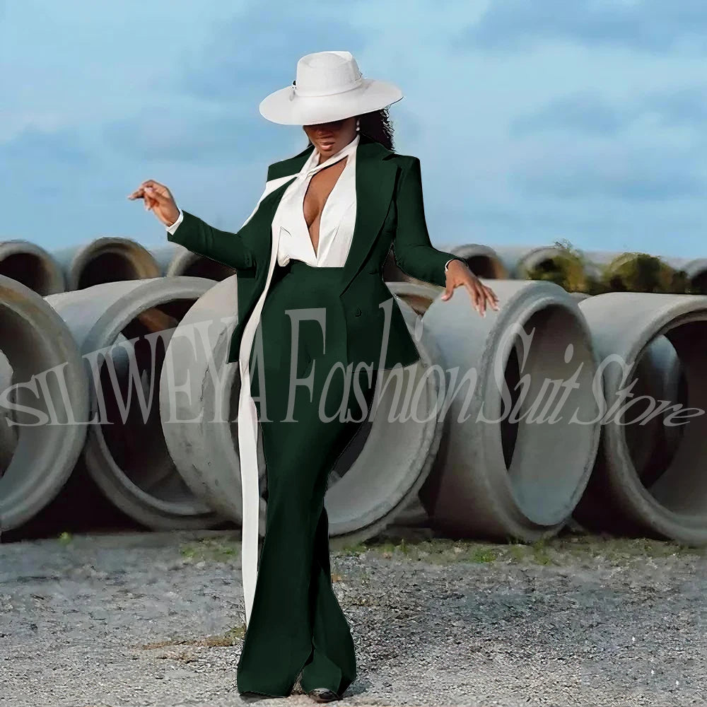 White Evening Suit 2-Piece | Faeva London