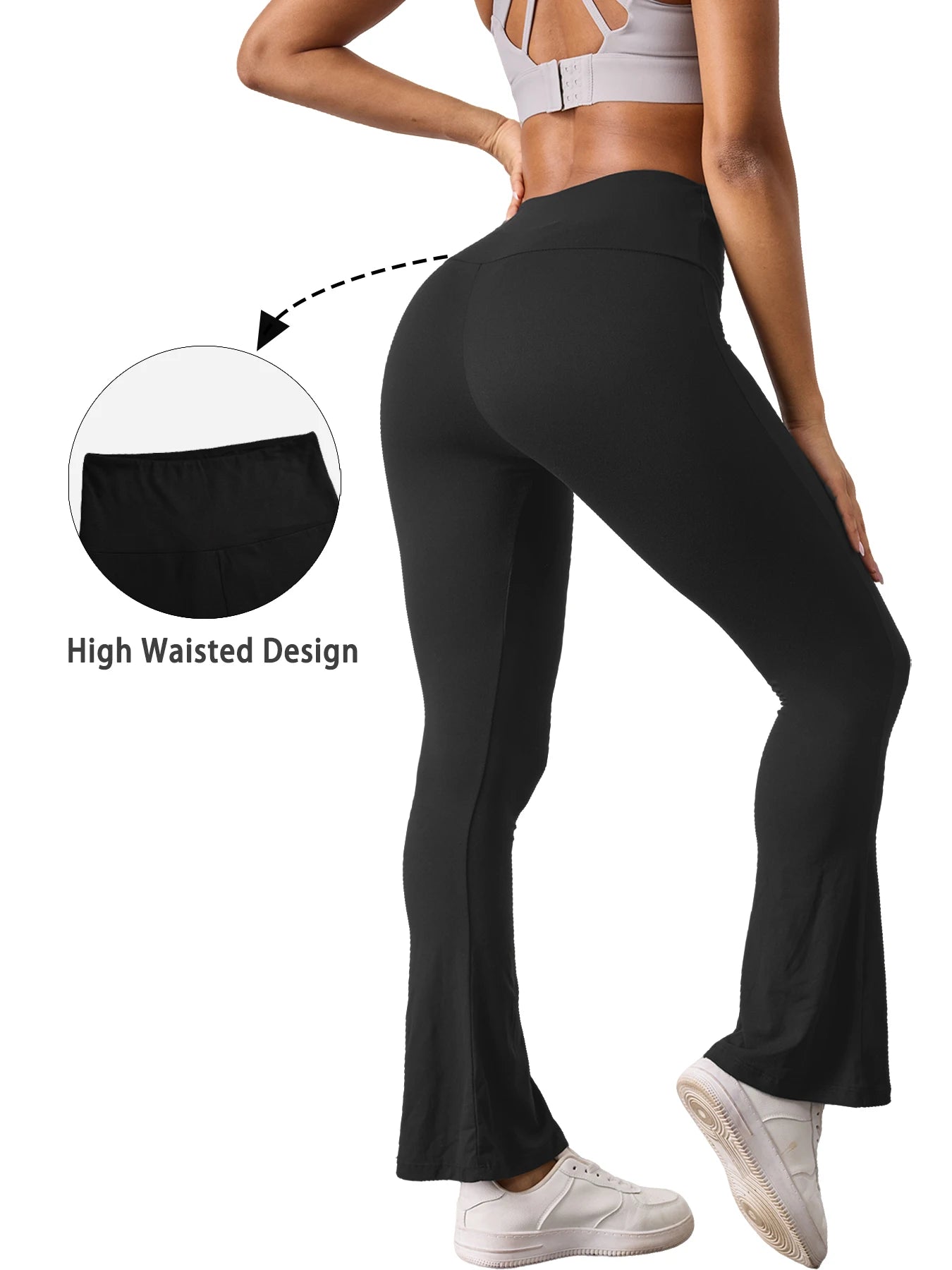 2 pack Women's Super Soft Flare Pants | Faeva London
