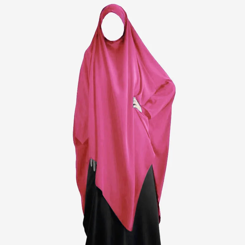 Eid Hooded Muslim Long Khimar Women Hijab Maxi Dress Prayer Garment Djellaba Jilbab Abaya Ramadan Gown Islamic Niqab Burka Jubah