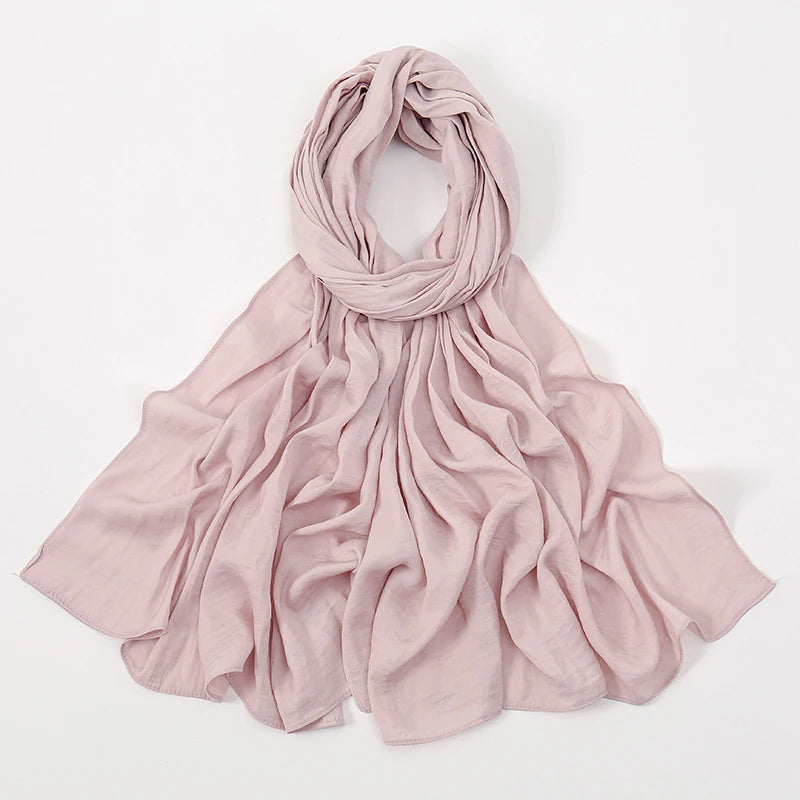 Premium Velvet Satin Chiffon Hijab Scarf Women Luxury Soft Plain Shawl For Women Muslim Hijabs Turban Femme Chic Ramadan