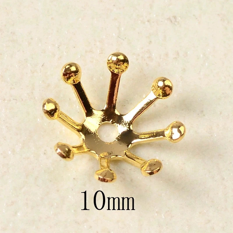 100 PCS KC Gold/ Color Silver Plated Stamen Flowers B | Faeva London