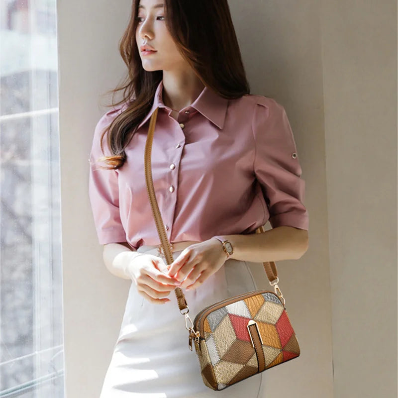 Luxury Plaid Shoulder Bag