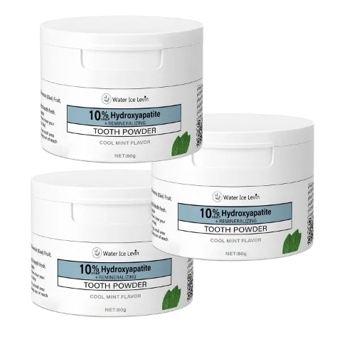 Tooth Powder with Cool Mint Flavor - Multi-functional Teeth Cleaning & Fresh Breath Formula with Charcoal & Hyaluronic Acid