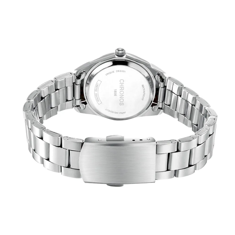 CHRONOS Elegant Women Watch Luxury Ladies Fashion Girls Wristwatch Quartz Movement Stainless Steel Gift for Female Girlfriend
