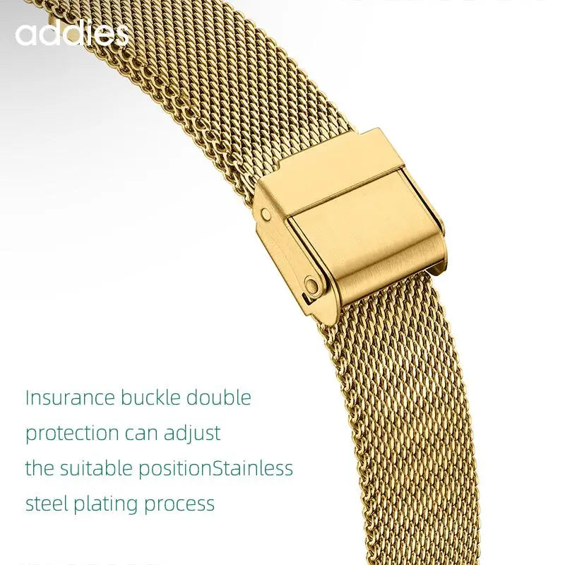 ADDIES Women Watches Ladies Luxury Brand Rose Gold Stainless Steel Green Crystal Bracelet Quartz Wrist Watch Relogio Feminino