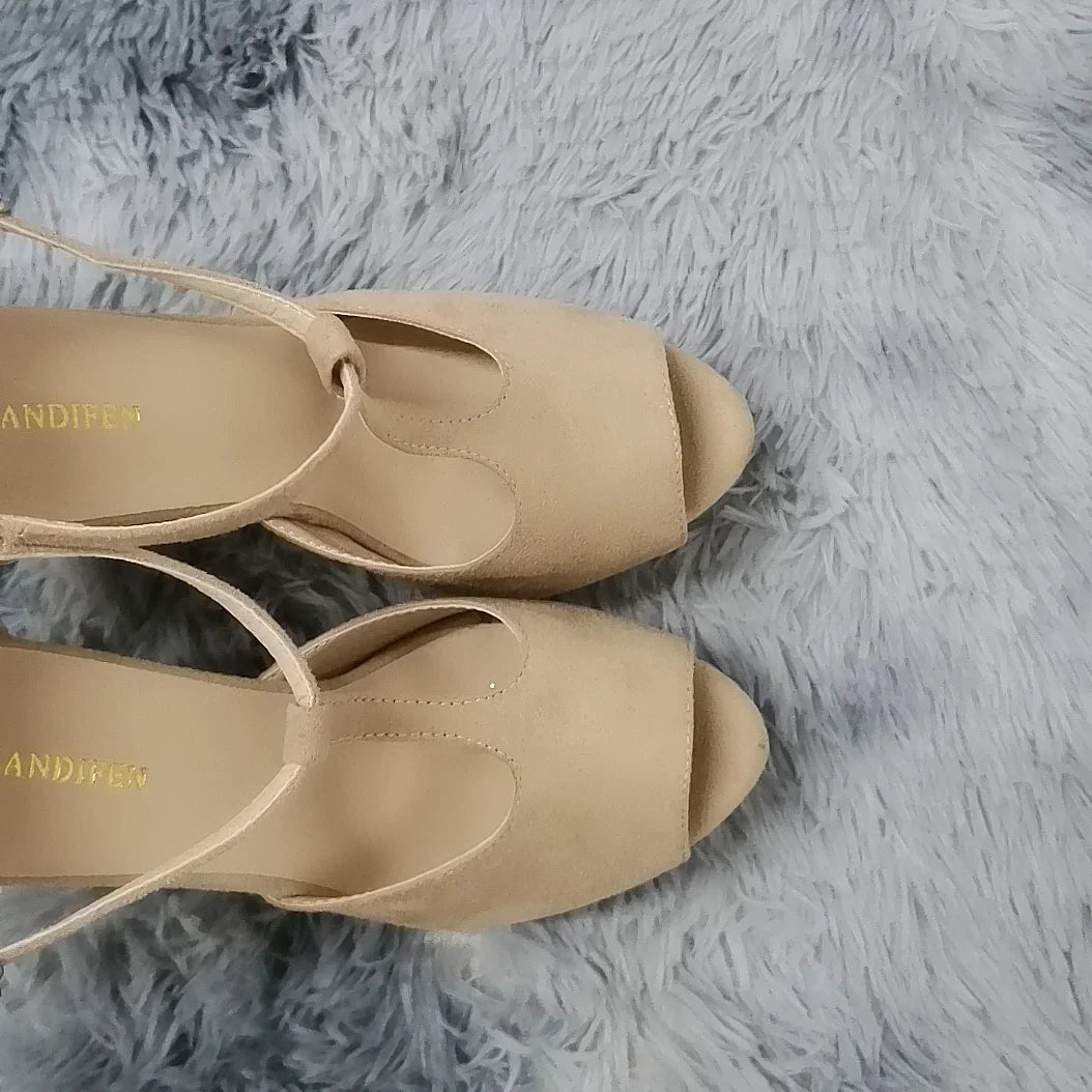 Platform Ankle Strap High Heel Sandals