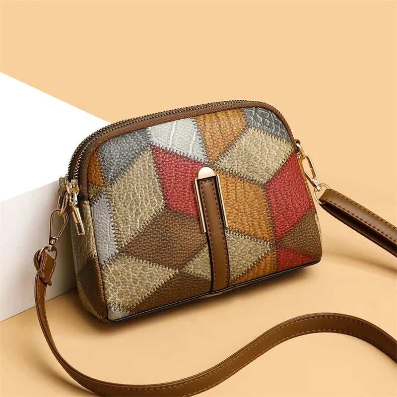 Luxury Plaid Shoulder Bag