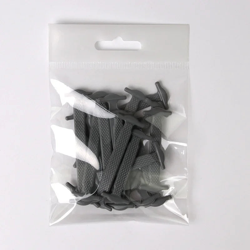 16pcs Lazy Shoelace Silicone Quick Lace Elastic Women | Faeva London