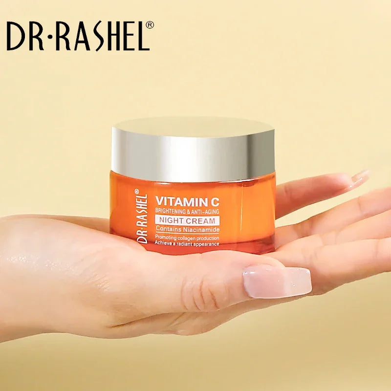 DR.RASHEL Vitamin C Brighten Face Whitening Cream Skin Revitalizer Moisturizing Anti-aging Facial Rejuvenating Day Night Cream