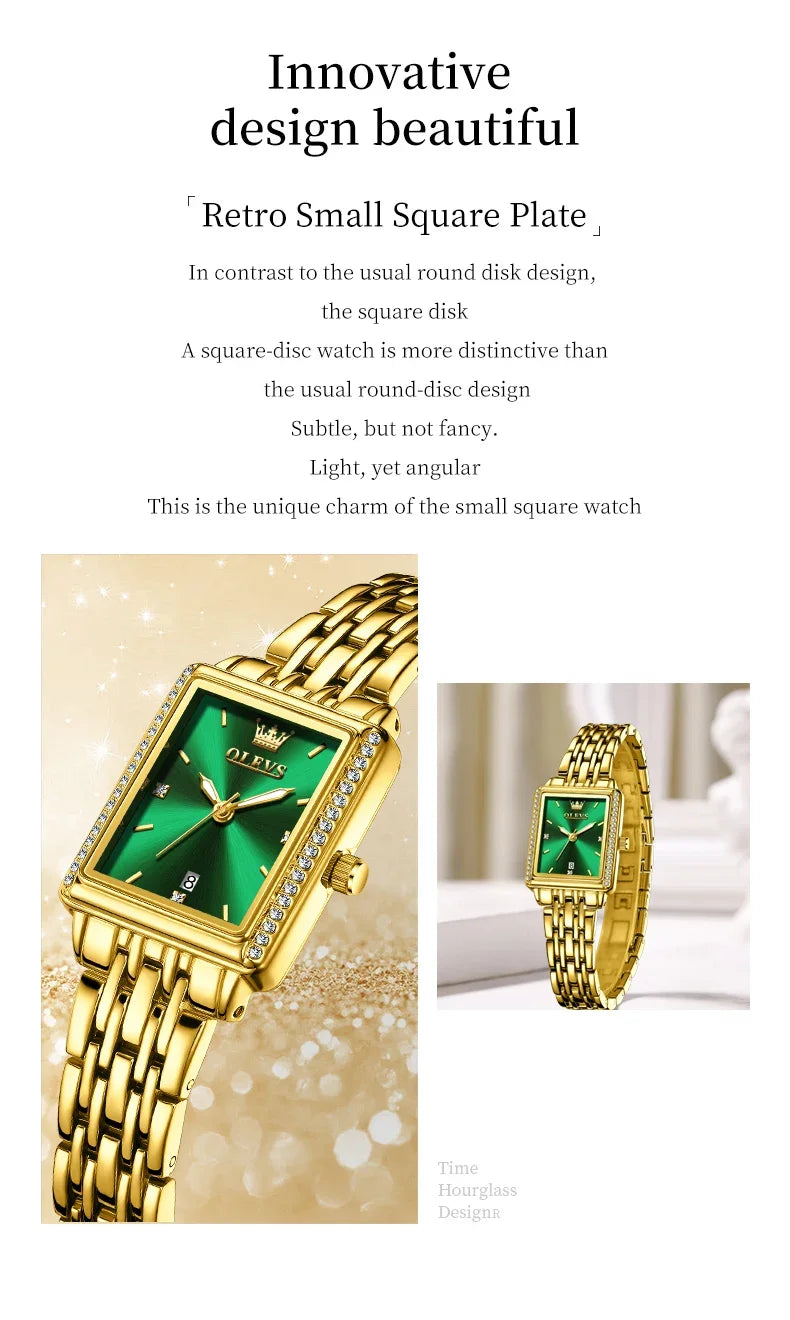 OLEVS 9995 Elegant Quartz Ladies Womens Wristwatces Date Watch for Women Luxury Waterproof Luminous Watches Relojes Para Mujer