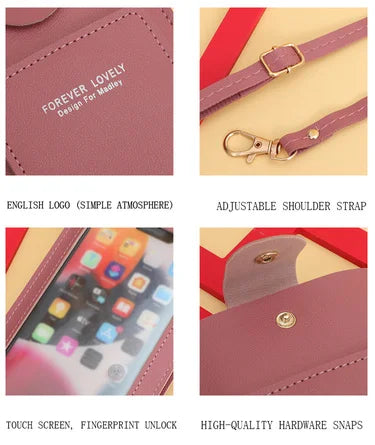 Touchscreen Cell Phone Crossbody Bag