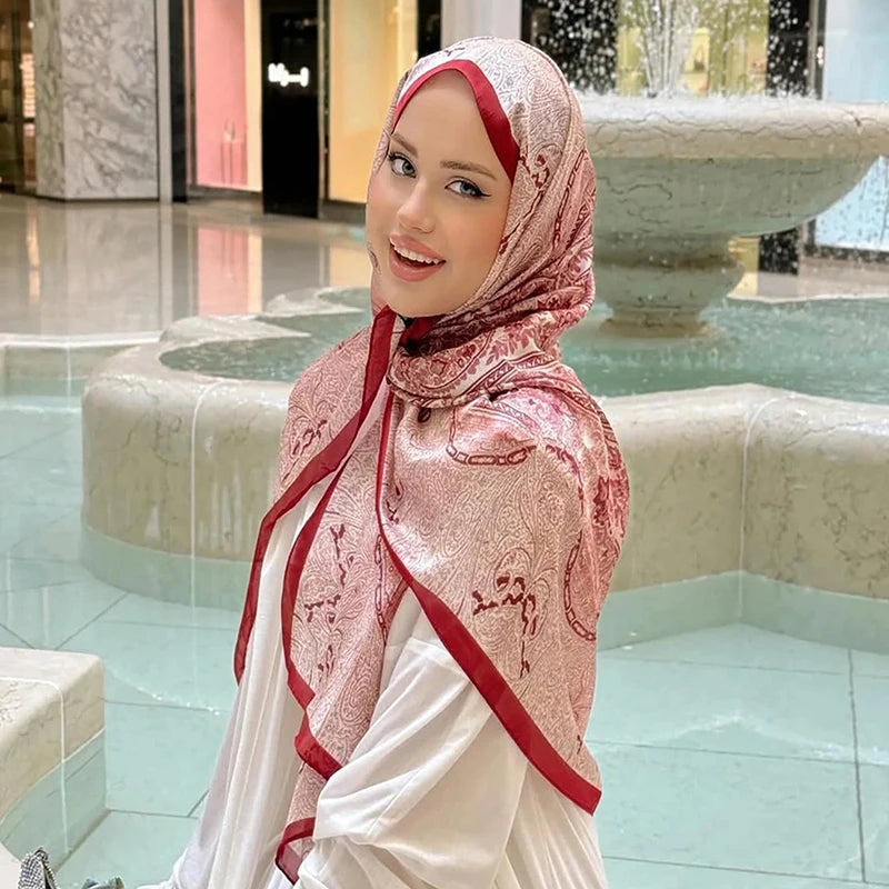 Luxury Brand Shawl Bohemian Style Cashew Print Scarf Shawl Hijab Scarf Female Foulard Soft Turban Head Wraps