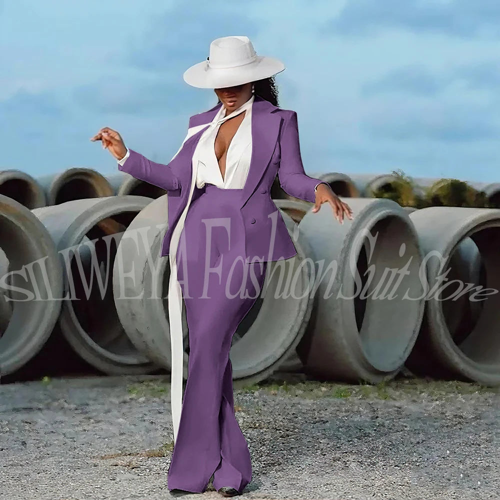 White Evening Suit 2-Piece | Faeva London