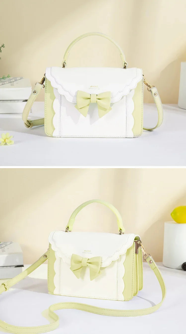 Square Bow Lolita Crossbody Bag