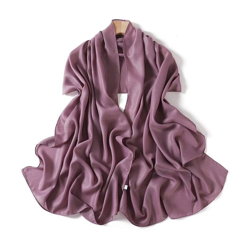 Muslim Chiffon Hijab Scarf for Women Solid Color Square Head Wrap Scarves Jersey Hijabs Islamic Turban Headband Shawl 180*70cm