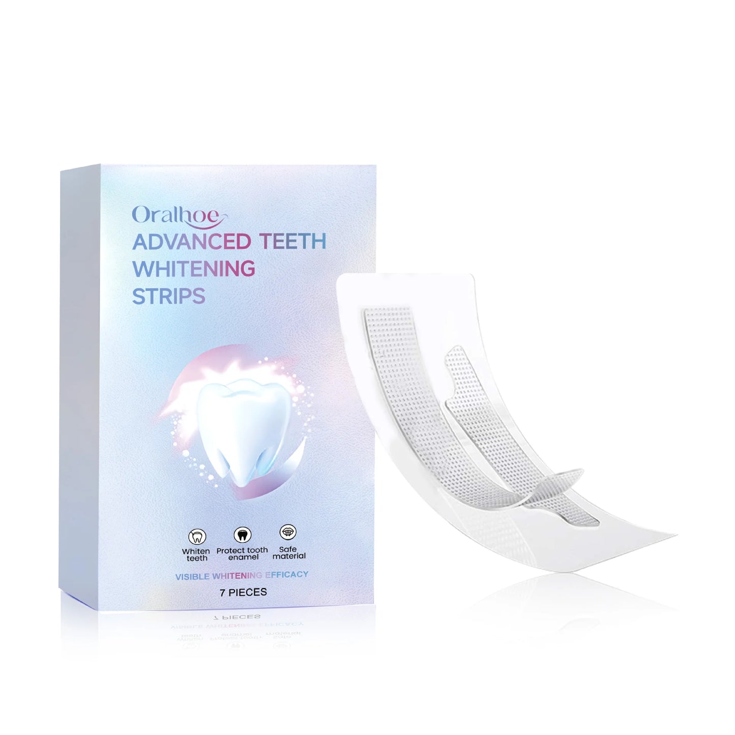Teeth Whitening Strips Remove Yellow Smoke Tea Stains Cleansing Brightening Anti-Sensitivity Fresh Breath Teeth Bleaching Strips