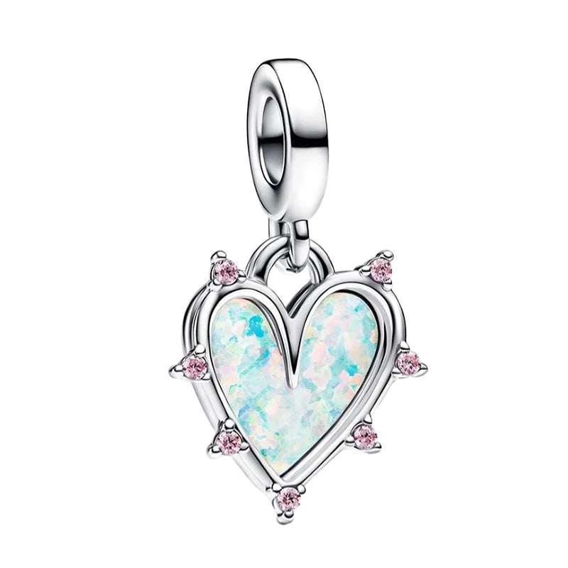 Fashionable 925 Sterling Silver Whale Butterfly Star Flower Heart-shaped Conch Original Pendant Bead fit Women DIY Jewelry Gifts