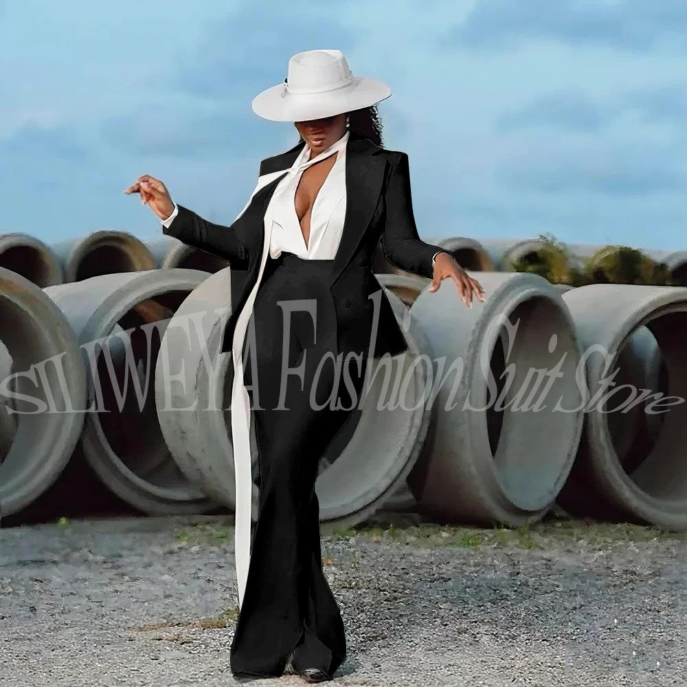 White Evening Suit 2-Piece | Faeva London