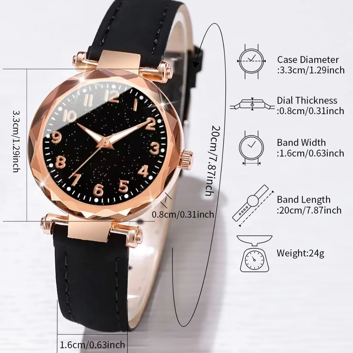 6Pcs Starry Sky Watch Set