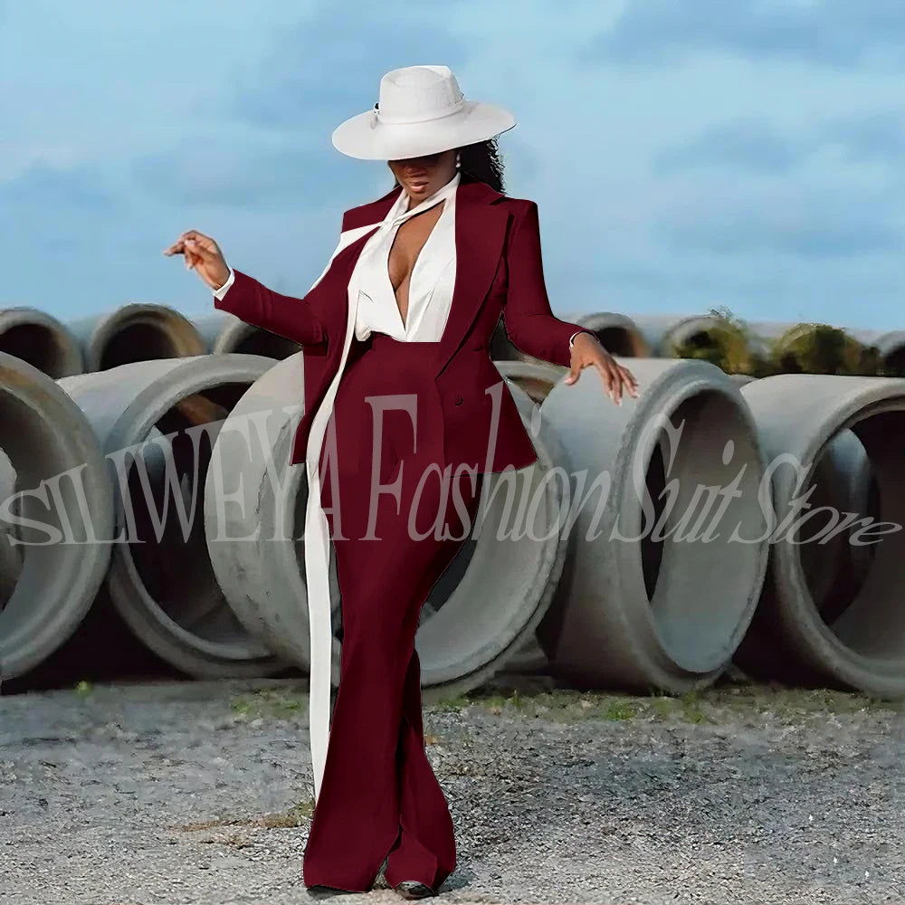 White Evening Suit 2-Piece | Faeva London