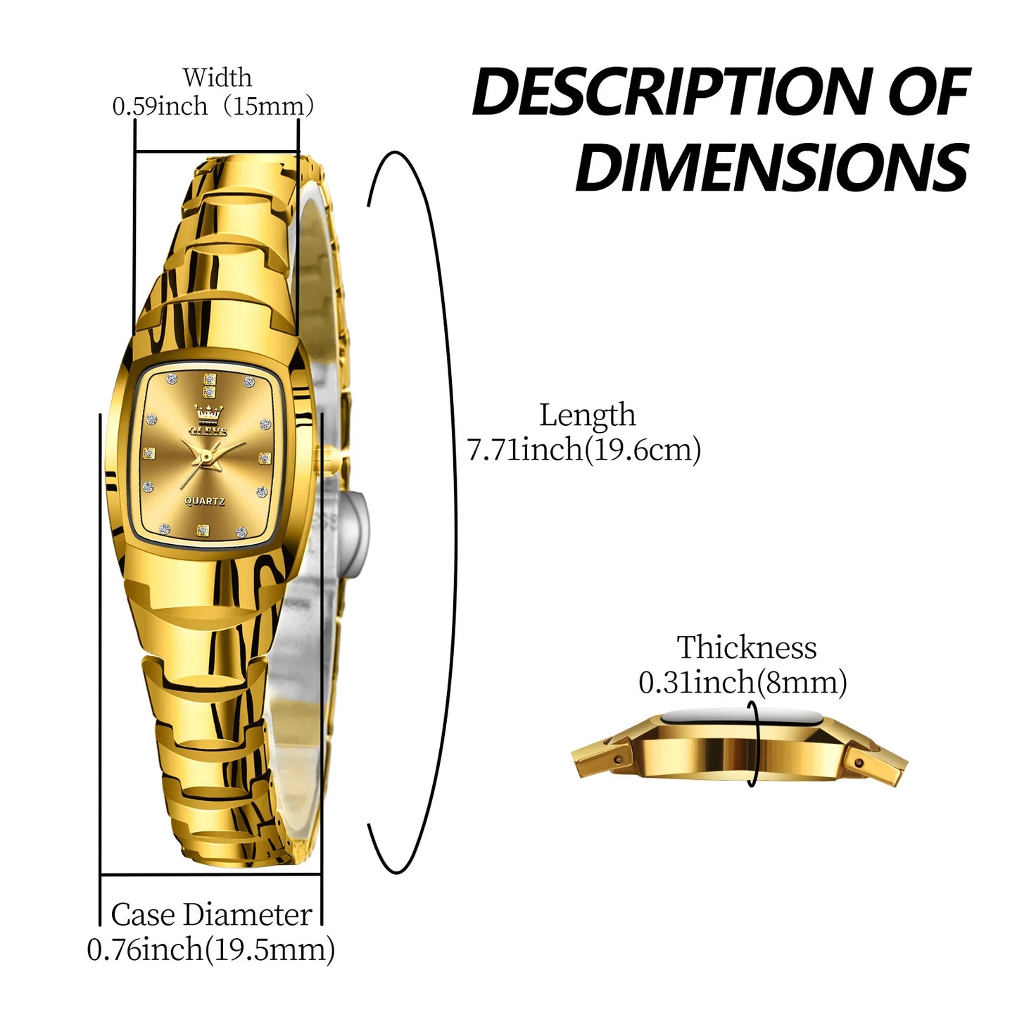 OLEVS New Trend Top Brand Original Luxury Waterproof Watch for Women Fashion Classic Minimalist Casual Quartz Women's Watches