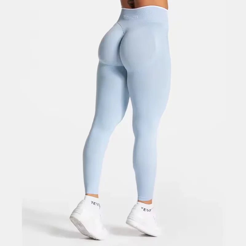 TEVEO Shorts Low Waist Seamless Women Yoga Shorts Scrunch Bum Gym Shorts Workout Biker Stretch Fitness Short Fashion Running