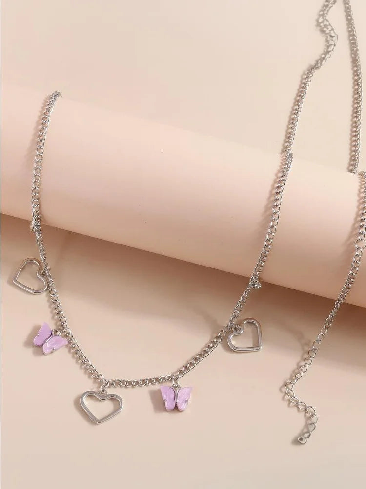 Fashion Butterfly Hollow Heart Body Waist Chain For Women Jewelry Party Accessries Gifts