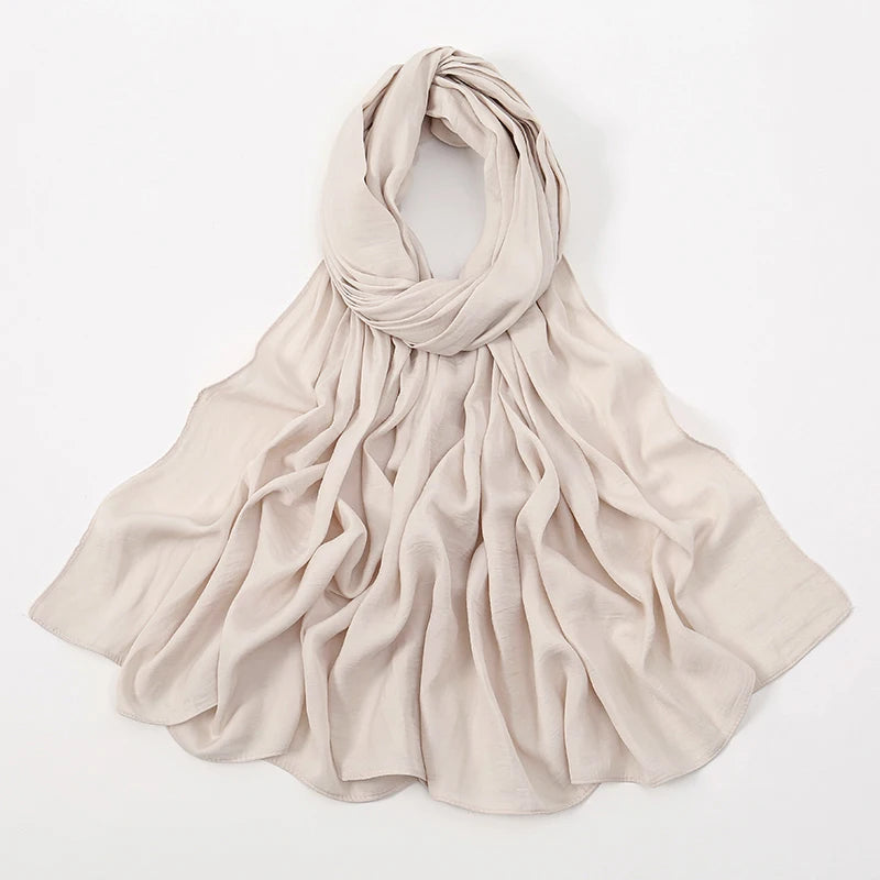 Premium Velvet Satin Chiffon Hijab Scarf Women Luxury Soft Plain Shawl For Women Muslim Hijabs Turban Femme Chic Ramadan