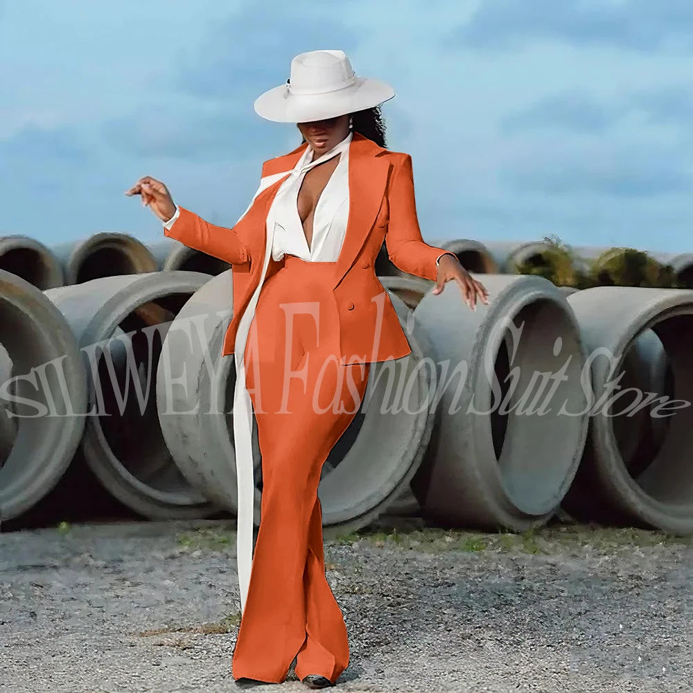 White Evening Suit 2-Piece | Faeva London