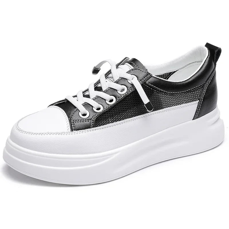 Sneakers Women 2026 Spring Autumn Versatile Matsuke Increase Breathable Leisure Board Shoe Female Woman Shoes platform sneakers