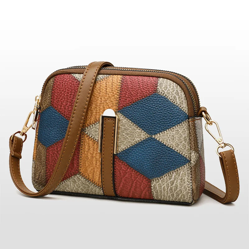 Luxury Plaid Shoulder Bag