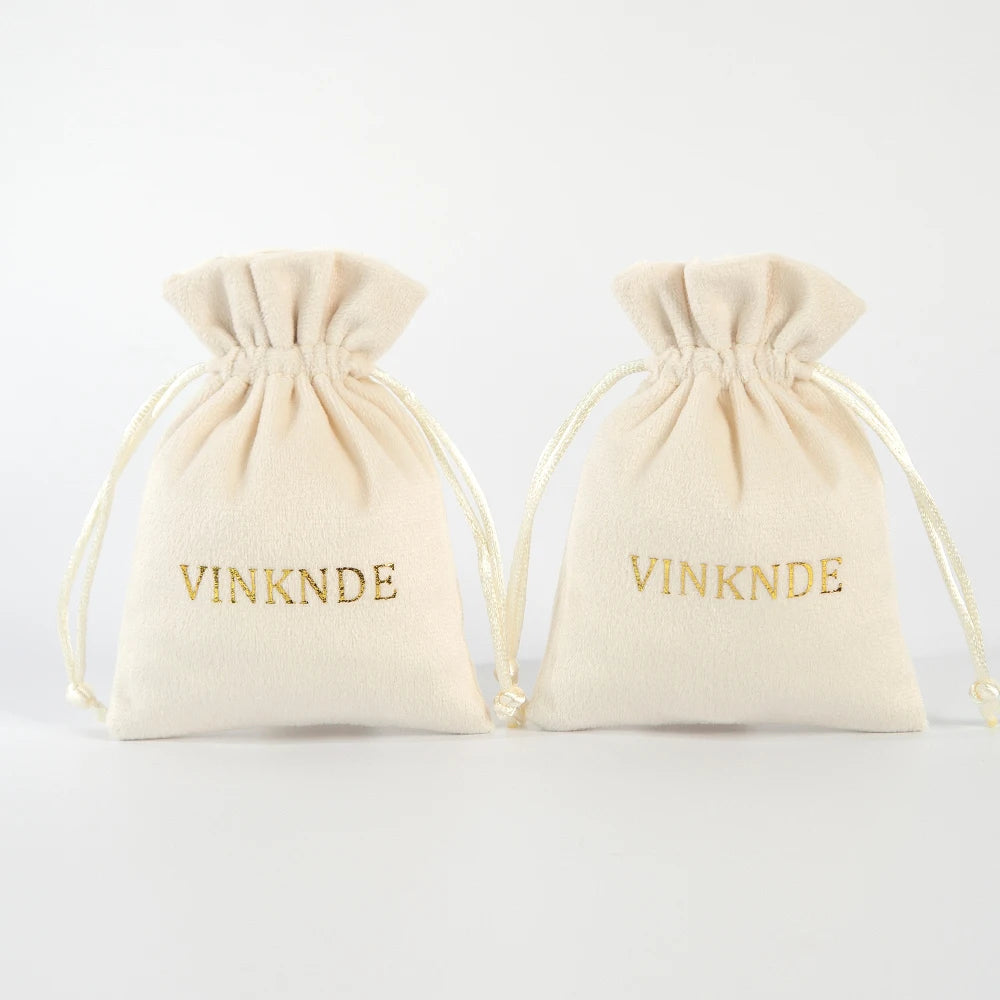 100Pack Kraft Gift Bags with Handles Custom Logo 15x6 | Faeva London