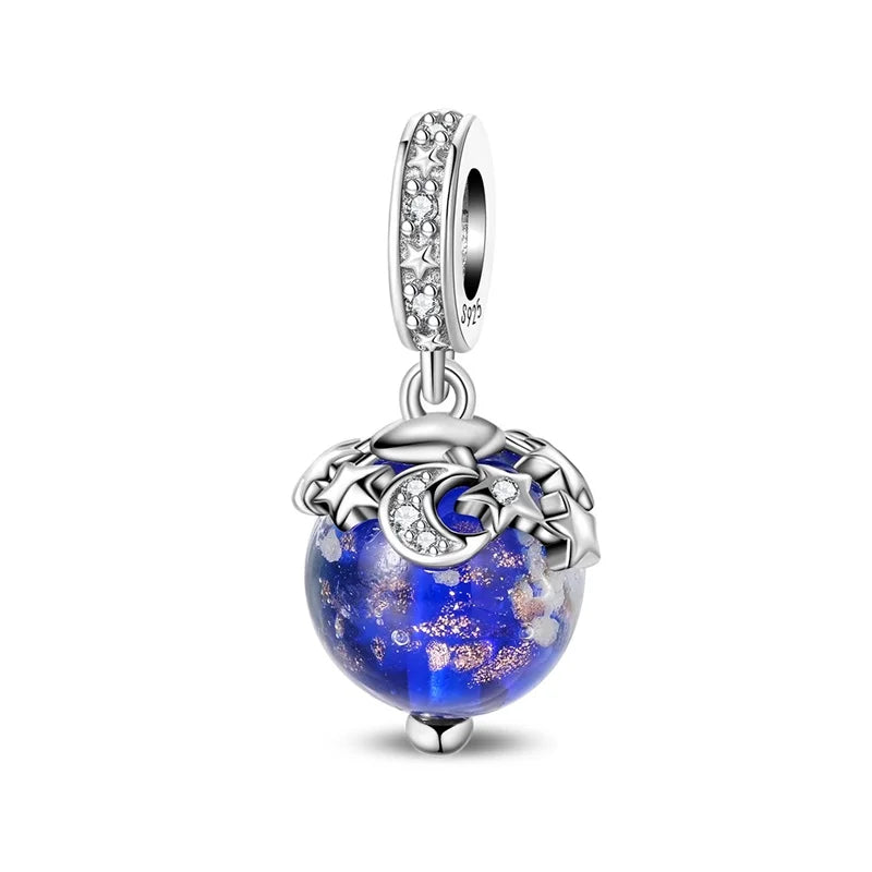 Fashionable 925 Sterling Silver Whale Butterfly Star Flower Heart-shaped Conch Original Pendant Bead fit Women DIY Jewelry Gifts