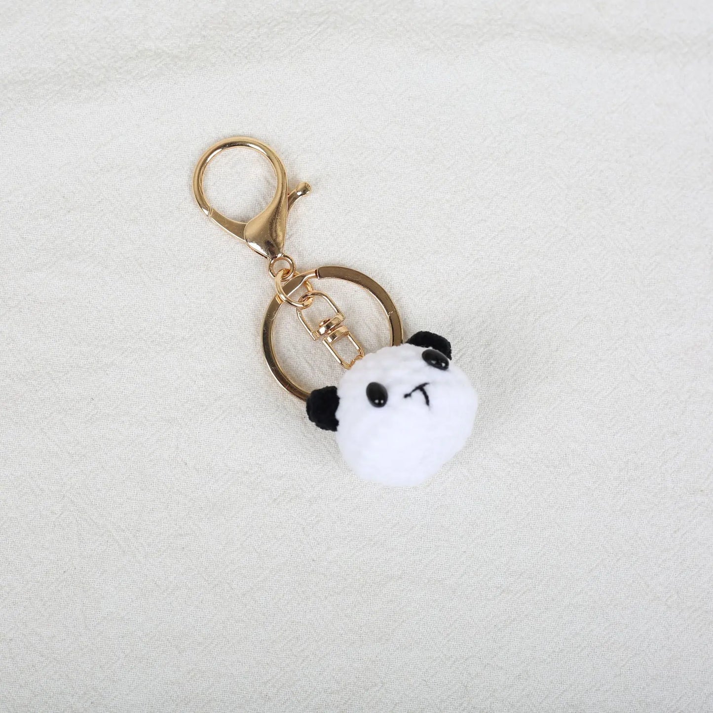 Funny Frog Doll Crochet Keychain Handmaking Mini Animal Doll Series Knitted Keyrings Cute Frog Keyrings Knitting Doll Pendant