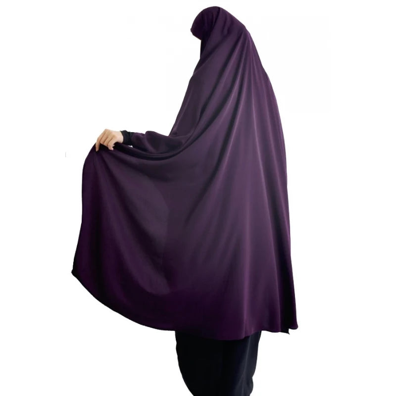 Eid Hooded Muslim Long Khimar Women Hijab Maxi Dress Prayer Garment Djellaba Jilbab Abaya Ramadan Gown Islamic Niqab Burka Jubah