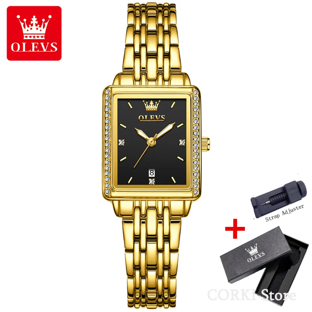 OLEVS 9995 Elegant Quartz Ladies Womens Wristwatces Date Watch for Women Luxury Waterproof Luminous Watches Relojes Para Mujer