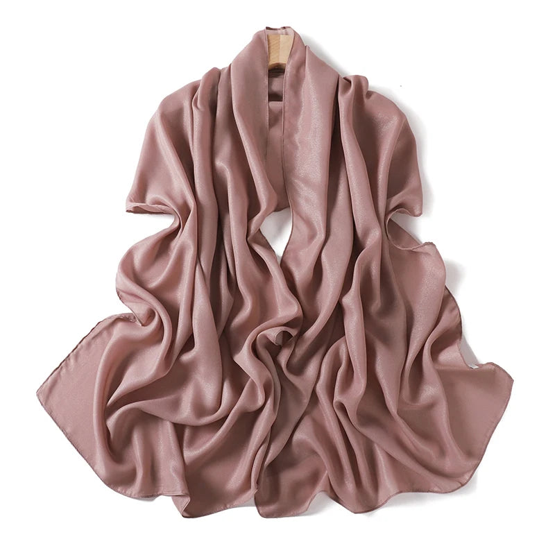 Muslim Chiffon Hijab Scarf for Women Solid Color Square Head Wrap Scarves Jersey Hijabs Islamic Turban Headband Shawl 180*70cm