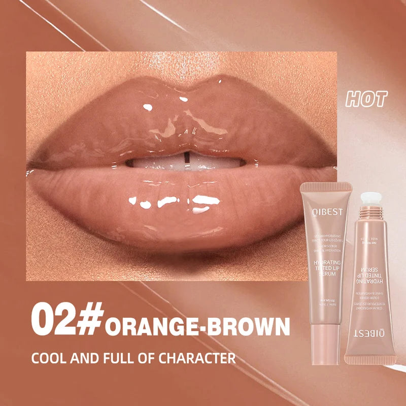 Colored lip gloss, liquid hydrating and moisturizing, light and shiny lip balm, water gloss lip glaze moisturizing lip milk.