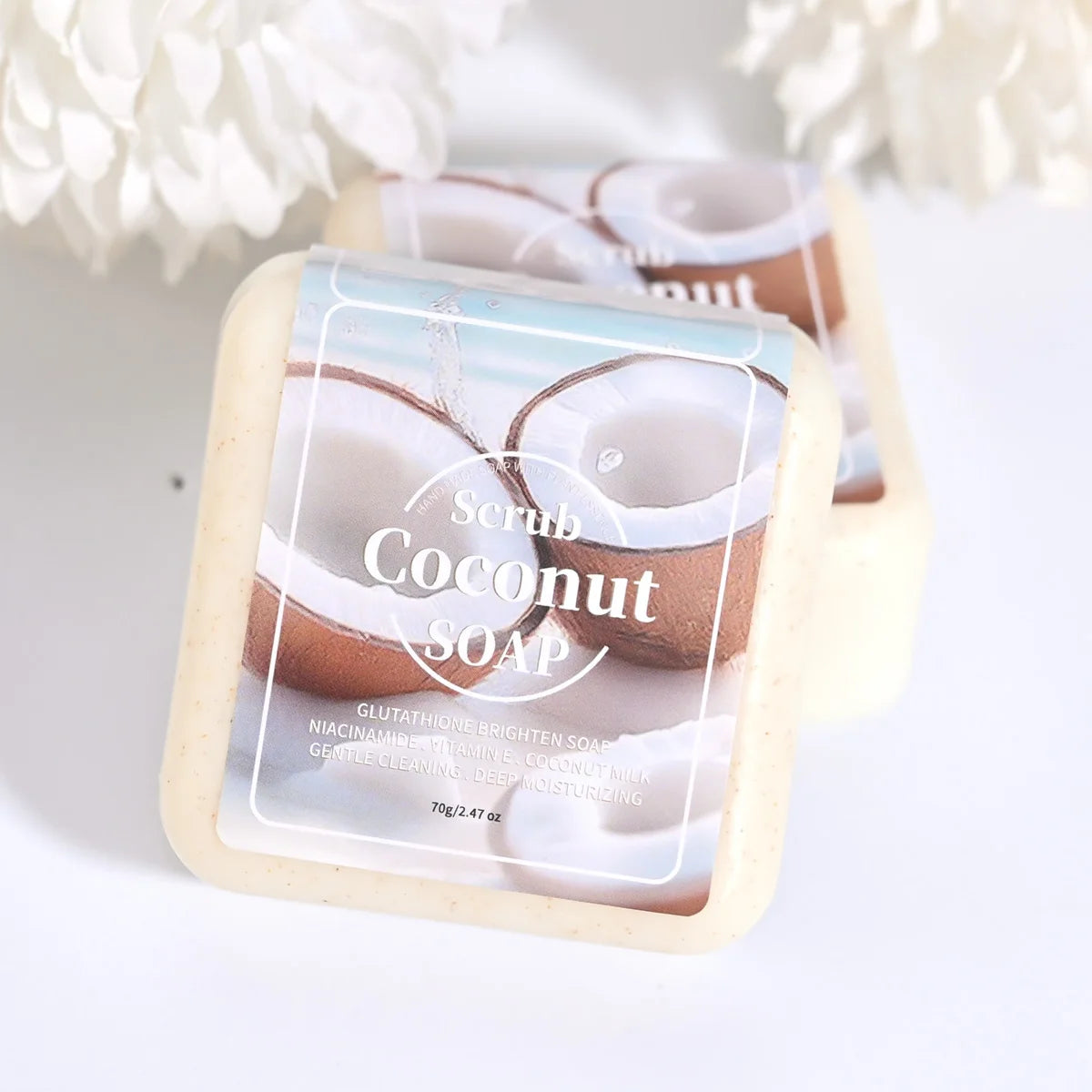 Glutathione Coconut Scrub Soap | Faeva London