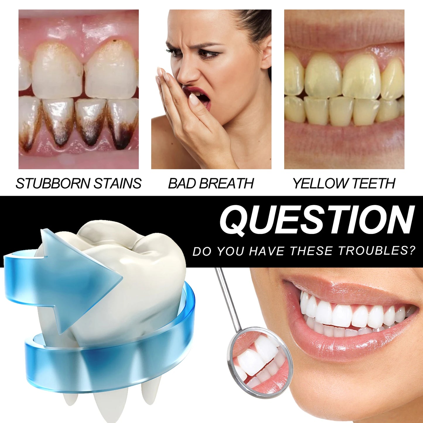 Whitening Toothpaste Bamboo Charcoal Toothpaste Remove Yellow Teeth Strong Deep Cleaning Teeth Stain Fresh Breath Oral Care 30ml
