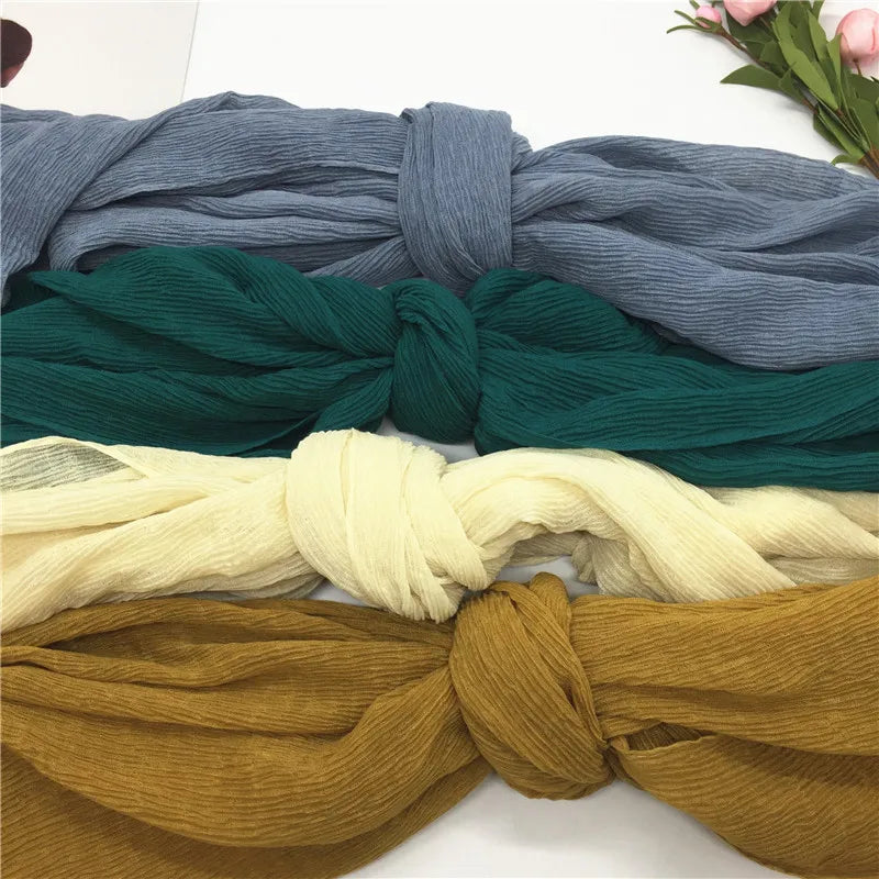85x185cm Modal Cotton Jersey Hijabs for Women Long Muslim Shawl Plain Soft Islam Turban Tie Head Wraps Africa Headband