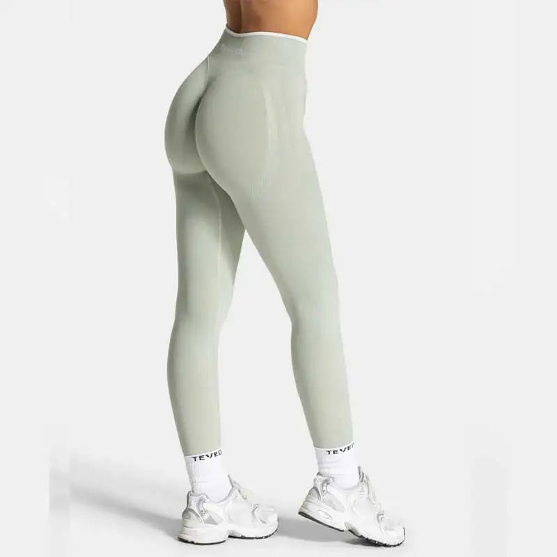 TEVEO Shorts Low Waist Seamless Women Yoga Shorts Scrunch Bum Gym Shorts Workout Biker Stretch Fitness Short Fashion Running
