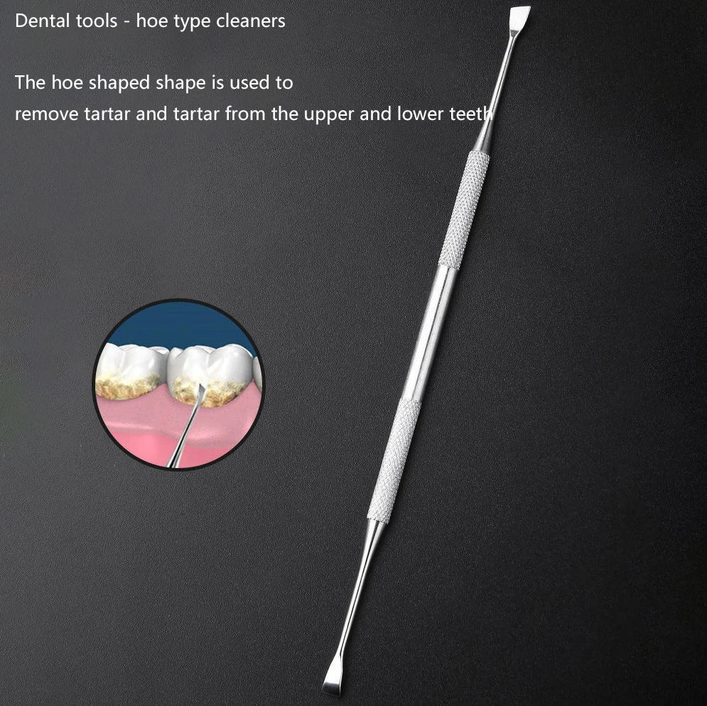 Stainless steel dental cleaning tools, dental tools, washable teeth cleaning tools, protecting teeth and oral care