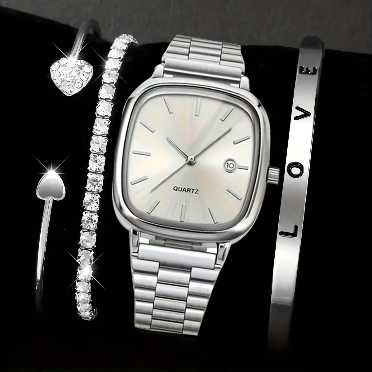 4Pcs Square Watch Set