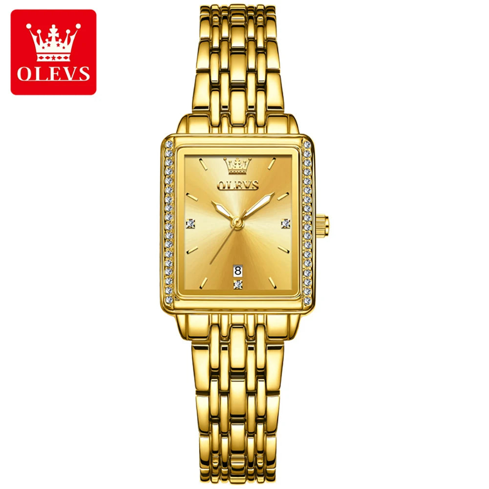 OLEVS 9995 Elegant Quartz Ladies Womens Wristwatces Date Watch for Women Luxury Waterproof Luminous Watches Relojes Para Mujer