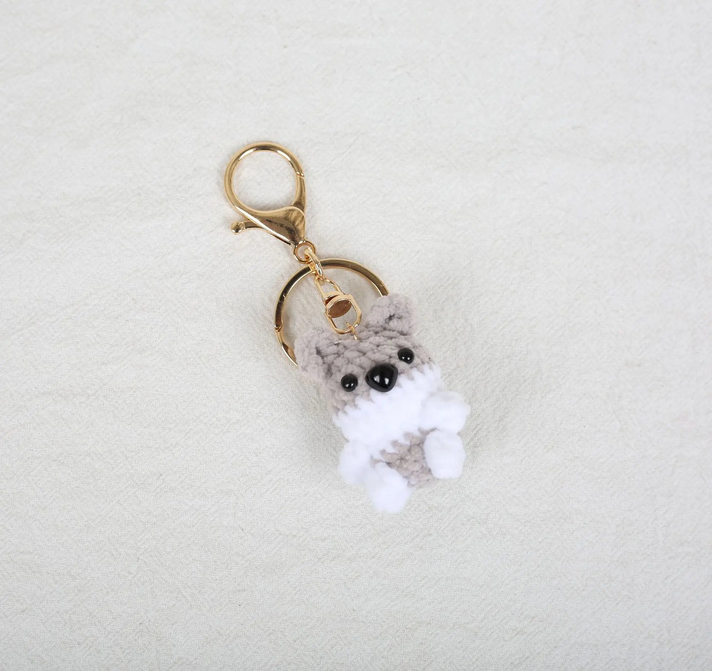 Funny Frog Doll Crochet Keychain Handmaking Mini Animal Doll Series Knitted Keyrings Cute Frog Keyrings Knitting Doll Pendant