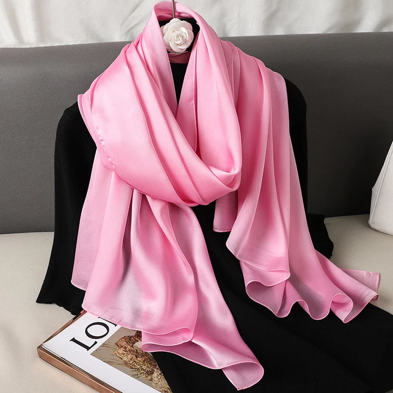 Satin Muslim Hijab Shawl | Faeva London
