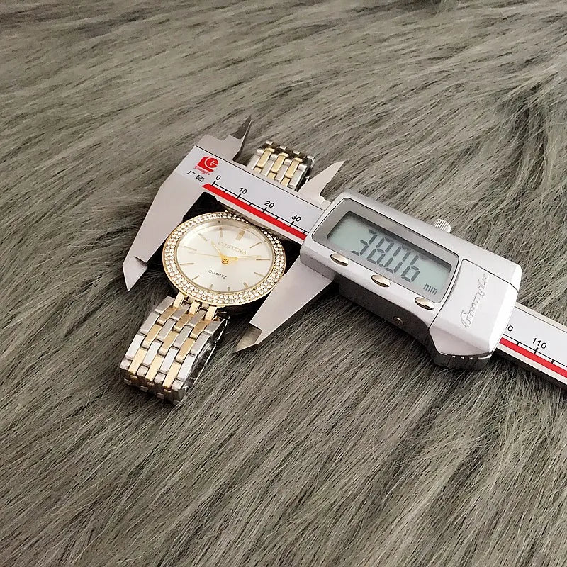 Women's Watches Luxury Stainless Steel Rhinestone Women Quartz Wristwatches Fashion Top Brand Ladies Bracelet zegarek damski
