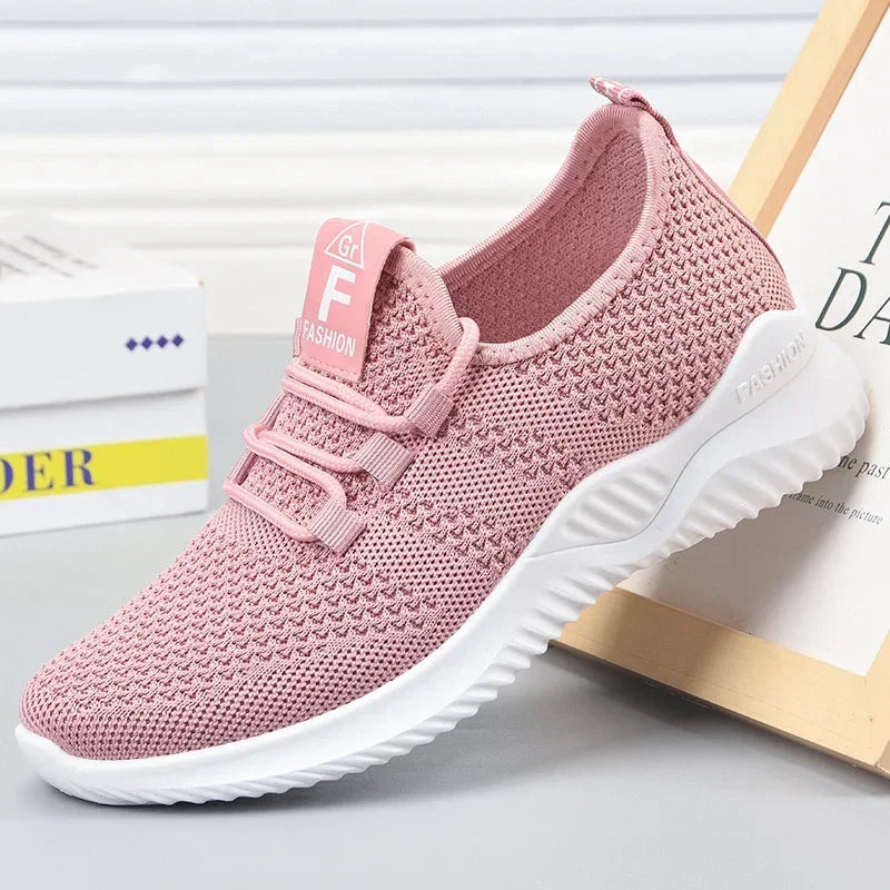 2026 Spring and Autumn Fashionable Solid Color Breathable Sneakers | Faeva London